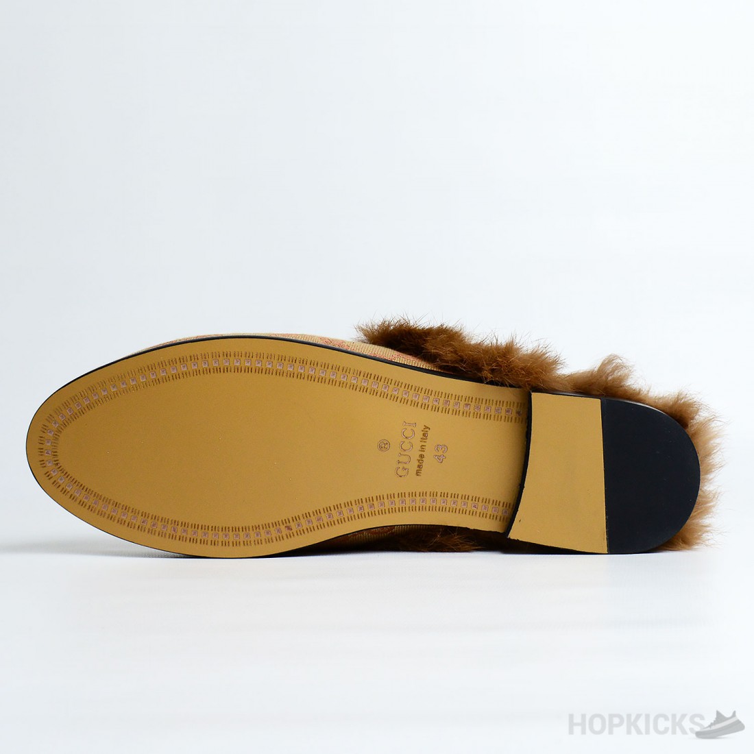 canvas gucci princetown mules